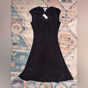 White House black market black midi dress